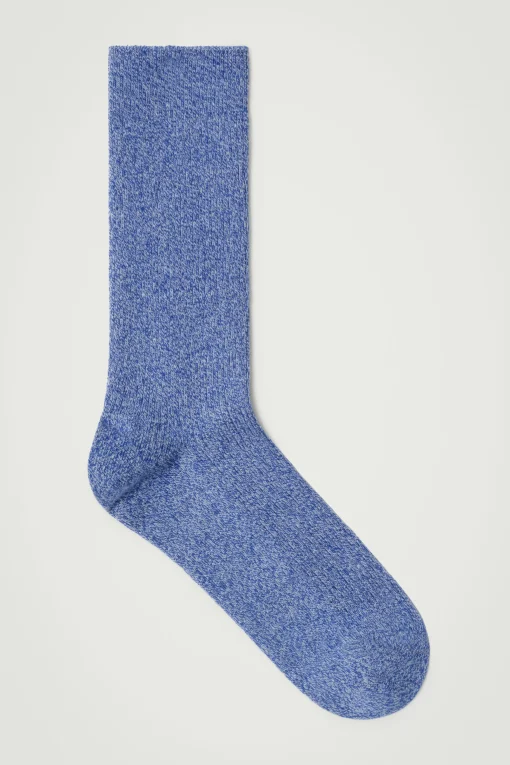 COS Intimo E Calze>CALZINI CON LAVORAZIONE A TE Blumélange