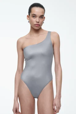 COS Costumi Da Bagno>TUME DA BAGNO MONOSPALLA METALLIZZATO Argento
