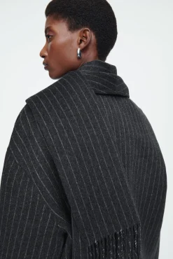 COS Giacche E Trench>GIACCA OVERSIZE MISTO LANA CON SCIARPA INTEGRATA